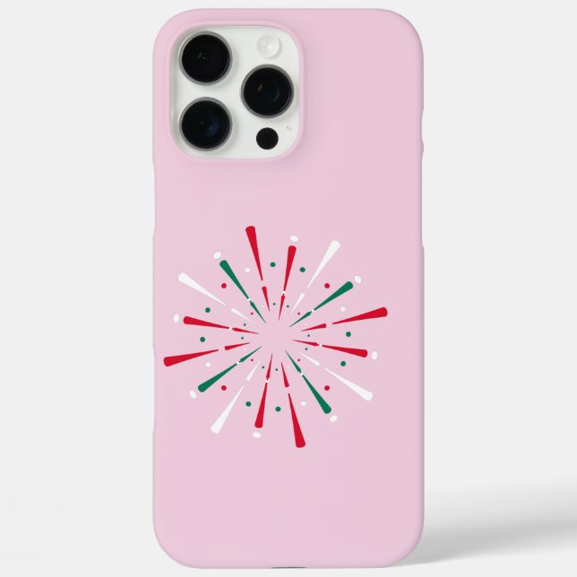 Funda iPhone 16 Pro Max Vibrant Celebration Confetti, Fireworks  (Reverso )