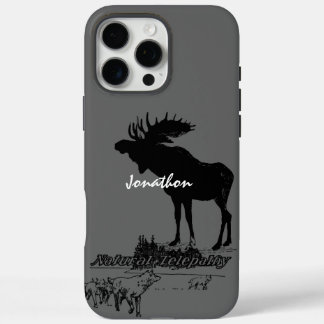 Funda iPhone 16 Pro Max Vida silvestre vintage de Moose y Wolf - Elegir co