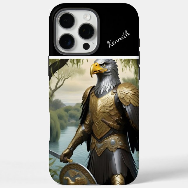 Funda iPhone 16 Pro Max Vigilia de Eagle Warrior (Reverso)