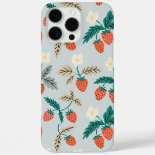 Funda iPhone 16 Pro Max Vintage Cottagecore Strawberry Pattern