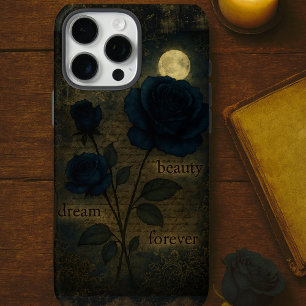 Funda iPhone 16 Pro Max Vintage del Rosa gótico de la flor medianoche