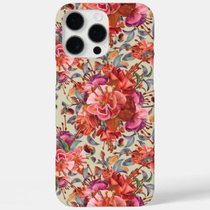 Funda iPhone 16 Pro Max Vintage Fuchsia Blooms