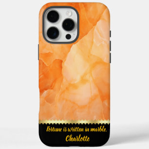 Funda iPhone 16 Pro Max Vistas de primer plano a los cuadros de mármol nar