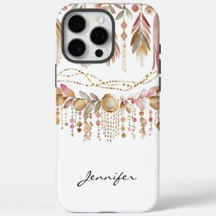 Funda iPhone 16 Pro Max Watercolor Boho Bohemian Hippie Tribal iPhone