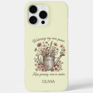 Funda iPhone 16 Pro Max Watering My Own Peace Vintage Floral Botanical