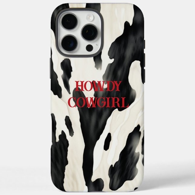 Funda iPhone 16 Pro Max Western Farm Animal Cow Country (Reverso)