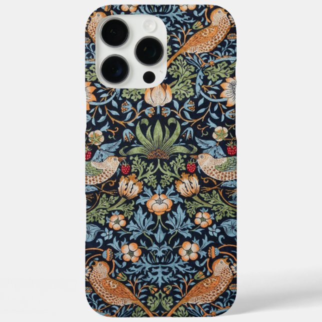 Funda iPhone 16 Pro Max William Morris Strawberry Thief (Reverso )