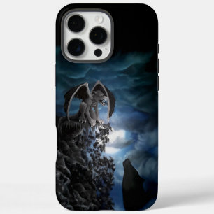 Funda iPhone 16 Pro Max Wolf Moon - Wolf con Golem
