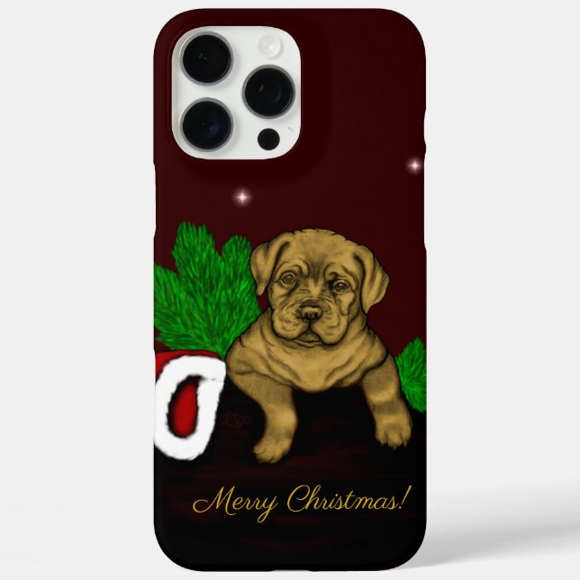 Funda iPhone 16 Pro Max XMas Puppy (Reverso )