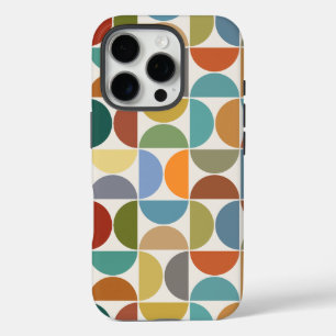 Funda iPhone 16 Pro MCM semicírculo Gran Color de patrón en crema
