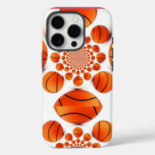 Funda iPhone 16 Pro Me encanta el baloncesto: El juego del arte de los