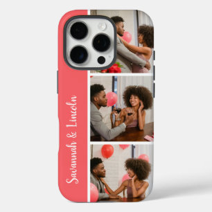 Funda iPhone 16 Pro Mensajes de texto y fotos personalizados para iPho