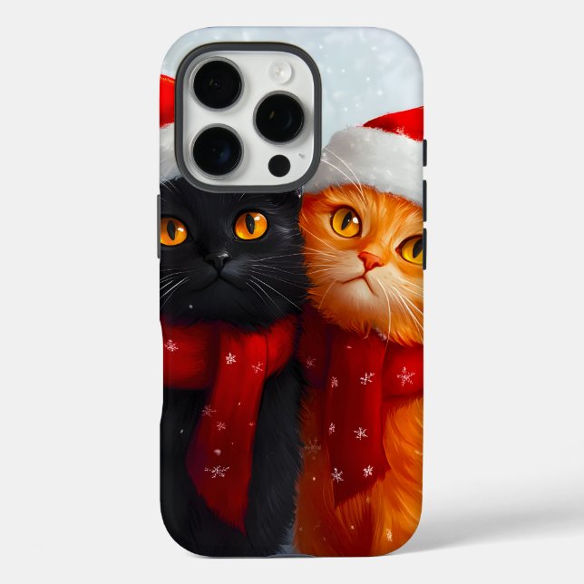 Funda iPhone 16 Pro Meowy Navidades Winter Love (Reverso )