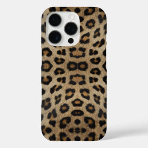 Funda iPhone 16 Pro Moda de impresión animal de piel de leopardo de la