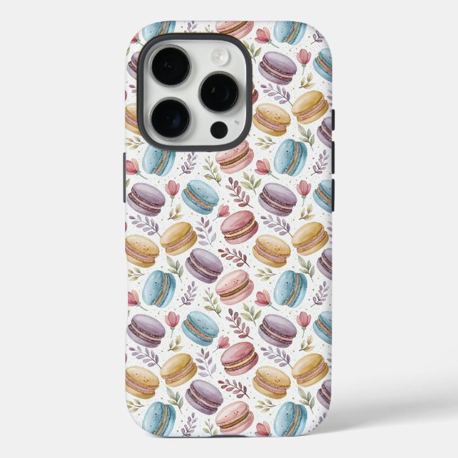 Funda iPhone 16 Pro Modern Fun Sweet Macaroons (Reverso )