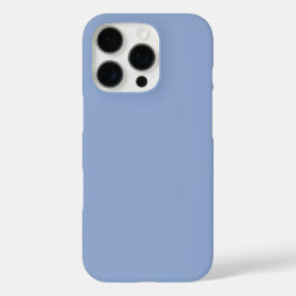 Funda iPhone 16 Pro Moderna Serenidad Color de la llanura azul sólido