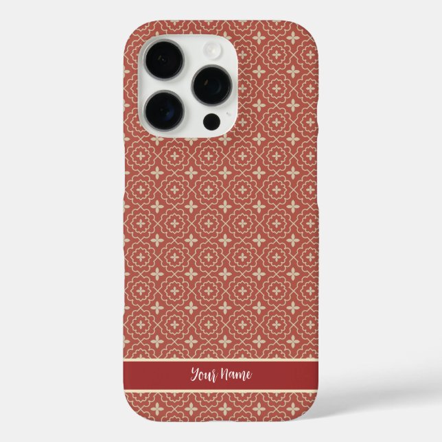 Funda iPhone 16 Pro Moderna y elegante de medio siglo (Reverso )