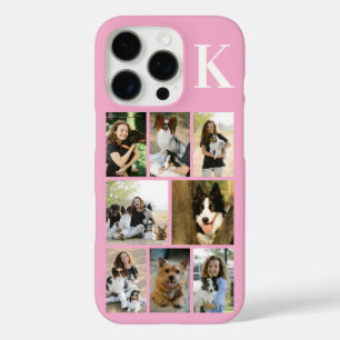 Funda iPhone 16 Pro Moderno Foto Rosa 8 Mascotas