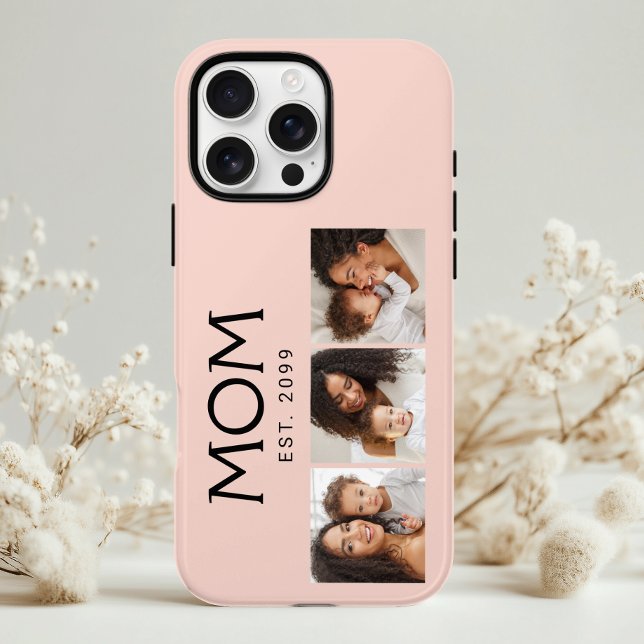 Funda iPhone 16 Pro Mom Established Typography Blush Rosa 3 Foto (Subido por el creador)