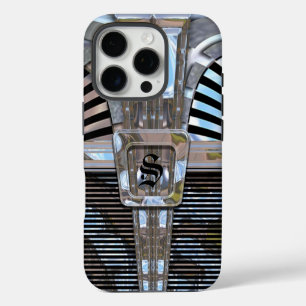 Funda iPhone 16 Pro Monograma de indulgencia Art Deco