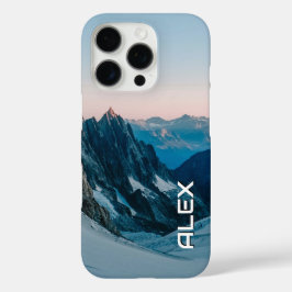 Funda iPhone 16 Pro Montaña De Nieve Bajo Cielo Crisp
