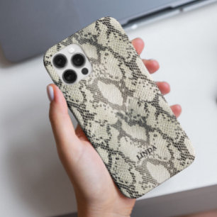Funda iPhone 16 Pro Motivo elegante de moda para la piel de serpiente 