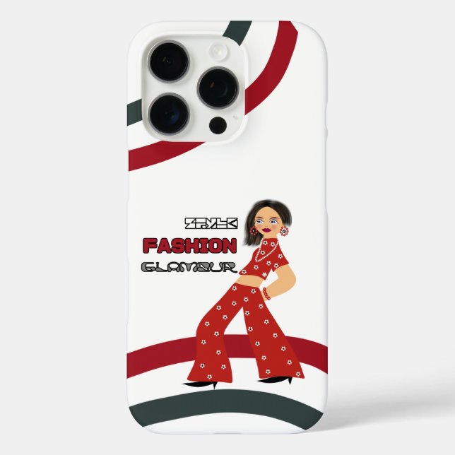 Funda iPhone 16 Pro Mujer glamurosa (Reverso )