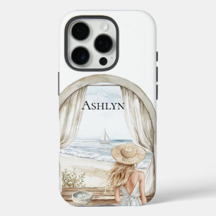 Funda iPhone 16 Pro Mujer rubia de Ocean Beach