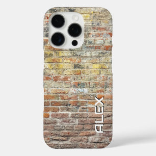 Funda iPhone 16 Pro Muro de ladrillo rústico - Superficie arquitectóni
