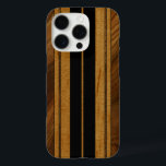Funda iPhone 16 Pro Nalu Mua Faux Koa Wood Surfboard Black<br><div class="desc">Color negro. Ubicadas en Oahu y la costa norte de Hawaii, hay una docena de playas conocidas por su historia con surfistas famosos de los años 50, 60 y 70. Estos surfistas y shapers nos inspiraron a diseñar estos fundas. Combinamos madera falsa de koa y varios otros bosques para crear...</div>