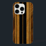 Funda iPhone 16 Pro Nalu Mua Faux Koa Wood Surfboard Black<br><div class="desc">Color negro. Ubicadas en Oahu y la costa norte de Hawaii, hay una docena de playas conocidas por su historia con surfistas famosos de los años 50, 60 y 70. Estos surfistas y shapers nos inspiraron a diseñar estos fundas. Combinamos madera falsa de koa y varios otros bosques para crear...</div>