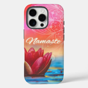 Funda iPhone 16 Pro Namaste Lotus y Mandala
