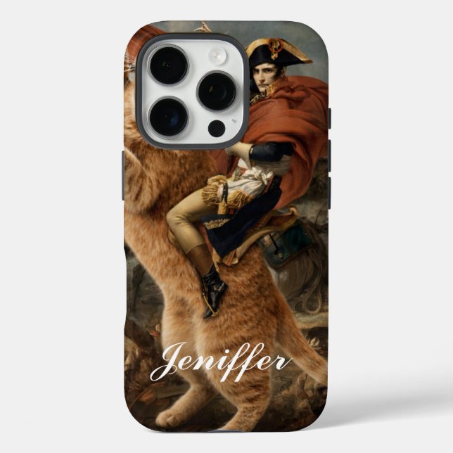 Funda iPhone 16 Pro Napoleon Riding Giant Battle Cat                   (Reverso )