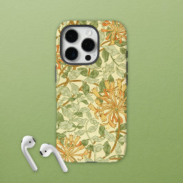 Funda iPhone 16 Pro Naranja de Vino de Honeysuckle Flowers William Mor