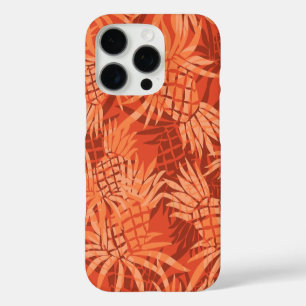 Funda iPhone 16 Pro Naranja Pineapple Camo Hawaii