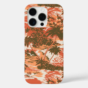 Funda iPhone 16 Pro Naranja tropical hawaiano de la bahía de Napili