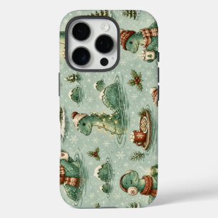 Funda iPhone 16 Pro Navidad Nessie Monstruo del Lago Ness Acogedores C