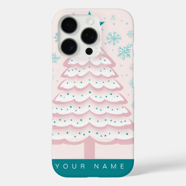 Funda iPhone 16 Pro Navidades Pastel (Reverso )