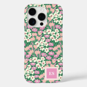 Funda iPhone 16 Pro Navidades rosados Perros Chica personalizado Monog