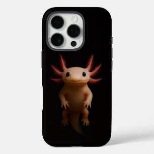 Funda iPhone 16 Pro Negro 4 Luxe iPhone 16 Pro, Ajolote Mexicano