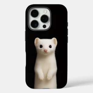 Funda iPhone 16 Pro Negro 4 Luxe iPhone 16 Pro, Ermino Elegante