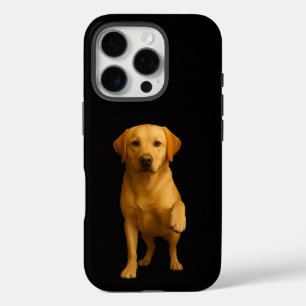 Funda iPhone 16 Pro Negro 4 Luxe iPhone 16 Pro, Labrador Tierno