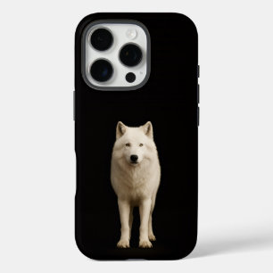 Funda iPhone 16 Pro Negro 4 Luxe iPhone 16 Pro, Lobo Ártico Marfil