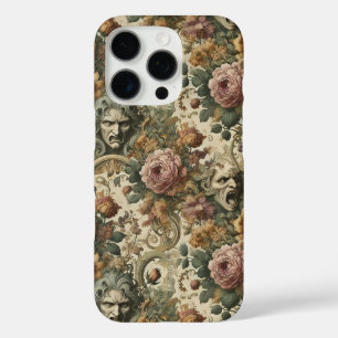 Funda iPhone 16 Pro Niebla del cerebro - Floral gótica