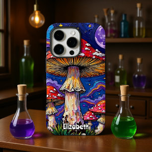 Funda iPhone 16 Pro "Noche de hongos psicodélicos