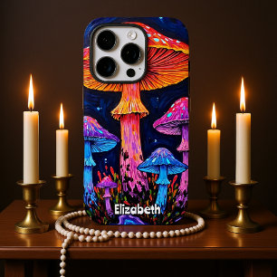 Funda iPhone 16 Pro Noche de hongos radiantes