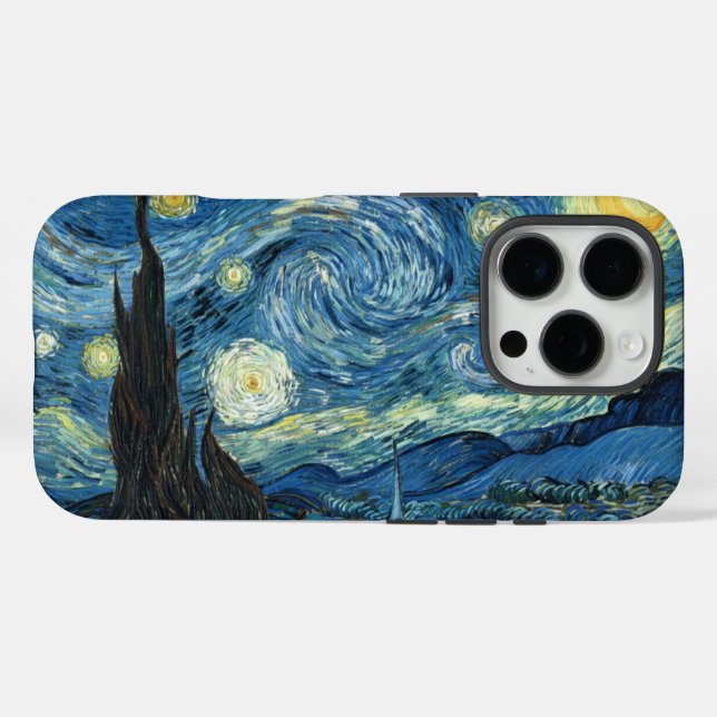 Funda iPhone 16 Pro Noche estrellada (Reverso (Horizontal))