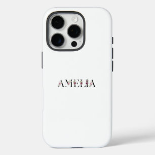 Funda iPhone 16 Pro Nombre Amelia