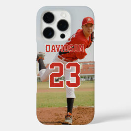 Funda iPhone 16 Pro Nombre de la foto Número de Jersey Personalizado
