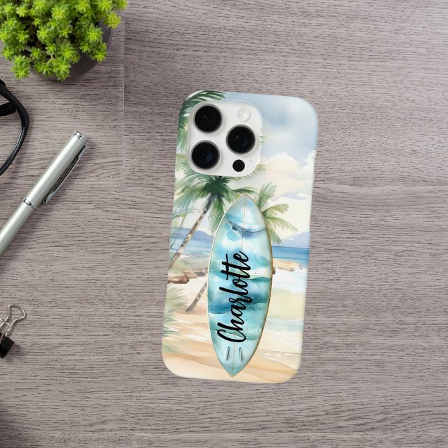 Funda iPhone 16 Pro Nombre de palmeras de playa (Subido por el creador)